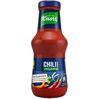 Knorr Chili Sauce scharf und stückig perfekt zu Fleisch 250ml