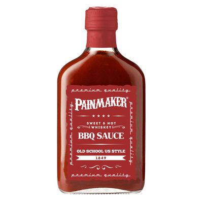 Painmaker Sweet und Hot Whiskey BBQ Sauce Old School US Style 195ml