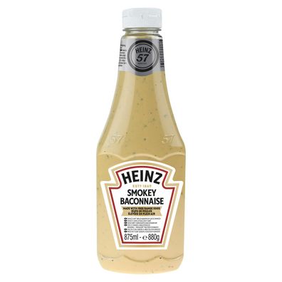 Heinz Smokey Baconnaise scharf rauchige Sauce Squeeze Flasche 875ml
