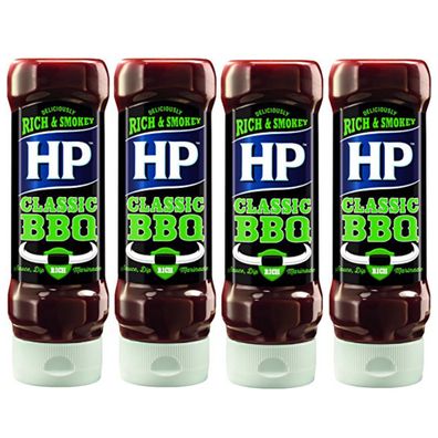 Heinz HP BBQ Sauce Classic Rich und Smokey das Original 400ml 4er Pack