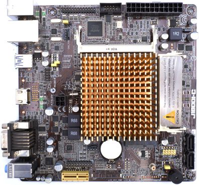 ASUS J1800I-C SoC-Mainboard (Mini-ITS, Intel Celeron On-Board-CPU, DDR3)