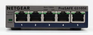 Netgear 5-Port Gigabit Ethernet Plus Switch (GS105Ev2) Managed Desktop Schutz