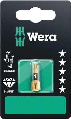 Wera 855/1 BDC SB Bits, PZ 1 x 25 mm