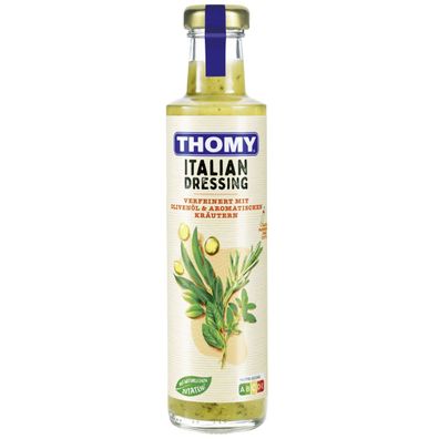 Thomy Italian Dressing mit Olivenöl und aromatischen Kräutern 350ml
