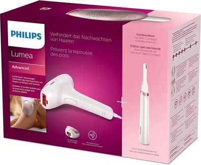 Philips BRI921/00 Lumea Advanced Epilierer mit 2 Aufsätzen für Gesicht + Satin St