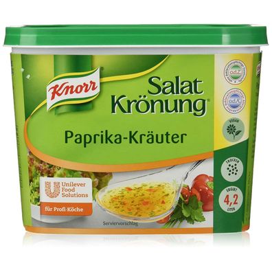 Knorr Salatkrönung Paprika Kräuter feines klares Dressing 500g