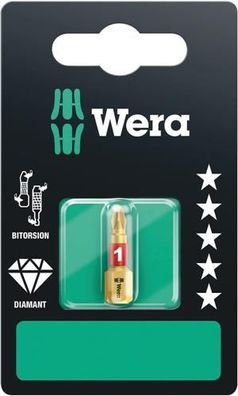 Wera 851/1 BDC SB Bits, PH 1 x 25 mm