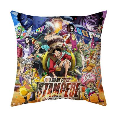 Anime One Piece Throw Kissen Doppelseitig Kopfkissen Soother Puppe Sofa Bettwäsche