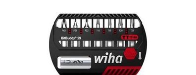Wiha Bit Set BitBuddy® TY-Bit 29 mm Phillips, Pozidriv, TORX® 9-tlg. 1/4" (42138)