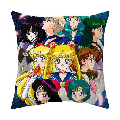 Anime Sailor Moon Throw Kissen Doppelseitig Soother Puppe Kopfkissen Sofa Bettwäsche