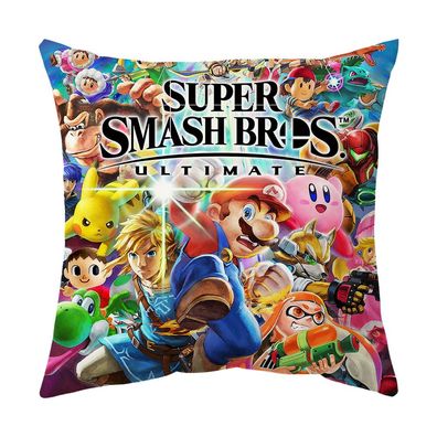 Super Smash Bros. Throw Kissen Doppelseitig Soother Puppe Kopfkissen Sofa Bettwäsche