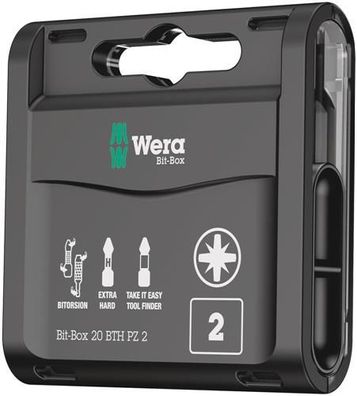 Wera Bit-Box 20 BTH PZ, PZ 2 x 25 mm, 20-teilig