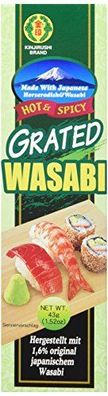 Kinjirushi Wasabi in der Tube, Japan. Meerrettich, grün, 5er Pack