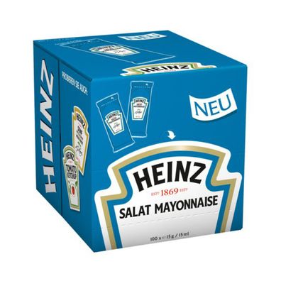 Heinz Leichte Salat Mayonnaise 100 Portionsbeutel a 15g 1500g