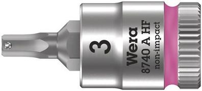 Wera 8740 A HF Zyklop Bitnuss mit 1/4"-Antrieb, mit Haltefunktion für Innensechska...