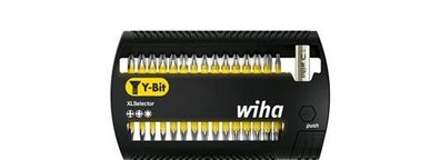 Wiha Bit Set XLSelector Y-Bit 25 mm Phillips, Pozidriv, TORX® 32-tlg. 1/4" (41832)