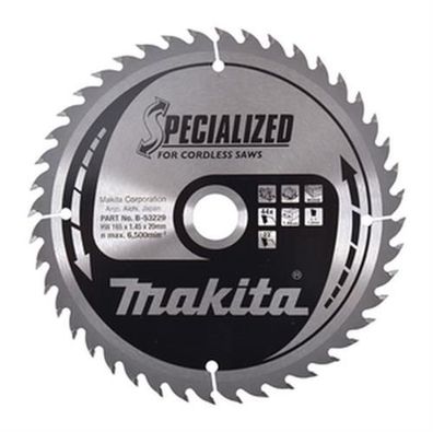 Makita Specialized Sägeblatt165x20x44Z B-53229