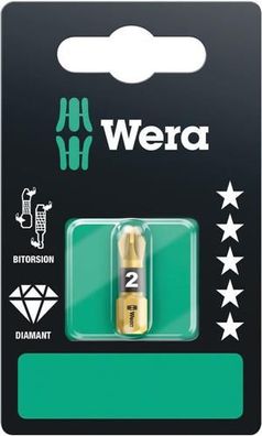 Wera 855/1 BDC SB Bits, PZ 2 x 25 mm