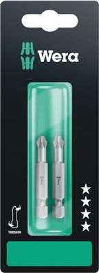 Wera 851/4 TZ SB Bits, PH 2 x 50 mm, 2-teilig