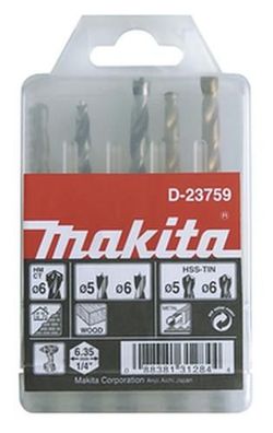 Makita Bohrer-Set 1/4" 5-6 mm