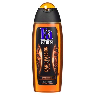 Fa Men 2in1 Duschgel Dark Passion aus Sandelholz maskuliner Duft 250ml