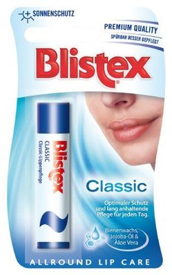 Blistex Classic Lippenpflege weich und geschmeidig farblos 4,25g