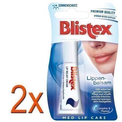 Blistex Med Lippenbalsam 2x 6ml bei spröden Lippen