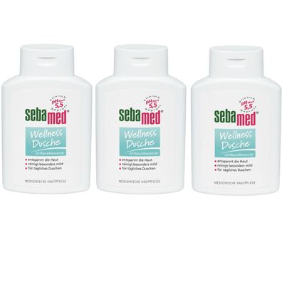 Sebamed Wellness Dusche schützt mild empfindliche Haut 200ml 3er Pack