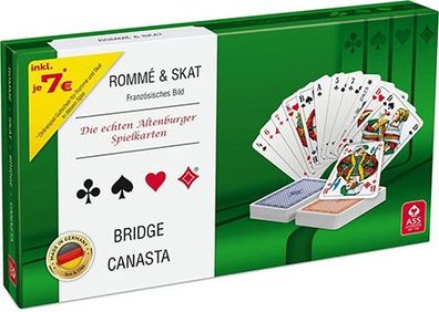 Spielkartenkassette: Rommé & Skat