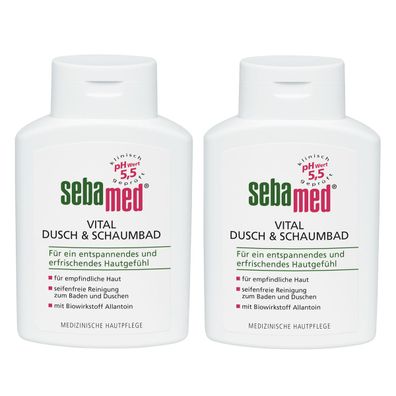 Sebamed Vital Dusch und Schaumbad für empfindliche Haut 400ml 2er Pack