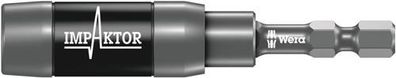 Wera 897/4 IMP R Impaktor Halter mit Ringmagnet und Sprengring, 1/4" x 75 mm
