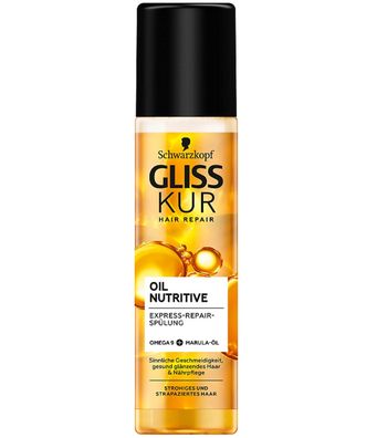 Gliss Kur Oil Nutritive Express-Repair-Spülung, 6er Pack (6 x 200 ml)