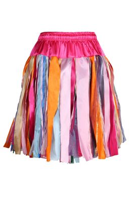 Kostüm Petticoat Tüllrock mix of colours Tutu bunter Rock Karneval pink