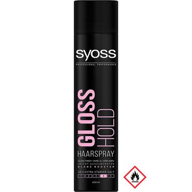Syoss Haarspray Gloss Hold Glanz Versiegelung 400ml 3er Pack