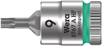 Wera 8767 A HF TORX® Zyklop Bitnuss mit 1/4"-Antrieb, mit Haltefunktion, TX 9 x 28 mm