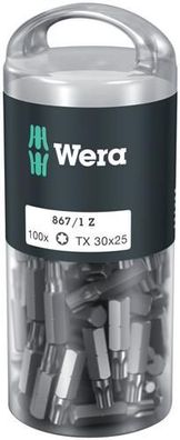 Wera 867/1 TORX® DIY 100, TX 30 x 25 mm, 100-teilig