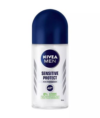 Nivea Men Deo Sensitive Protect Roll-On 48h Anti-Transpirant-Schutz 50 ml