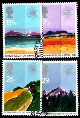 England GREAT Britain [1983] MiNr 0942-45 ( O/ used ) Landschaft schön