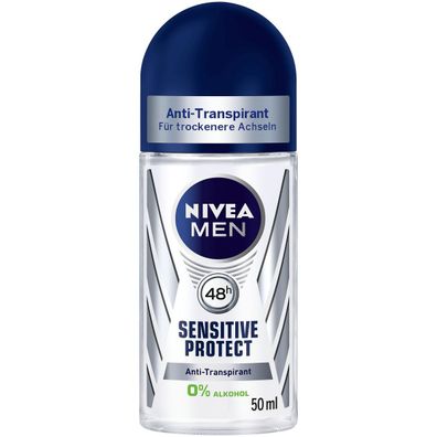Nivea Men Deo Sensitive Protect Roll On Anti Transpirant 50ml 6er Pack
