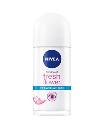 Nivea Fresh Flower Deodorant Roll-On Aluminum Free 50 ml 6er Pack