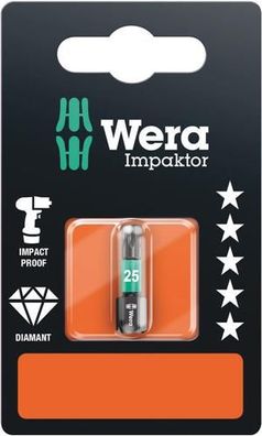 Wera 867/1 IMP DC SB Impaktor Bits, TX 25 x 25 mm