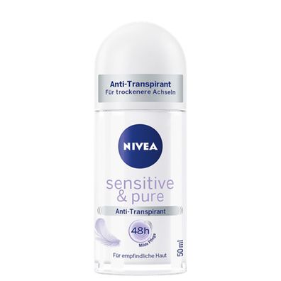 Nivea Roll-on Sensitive und Pure Anti Transpirant Schutz 50ml 6er Pack