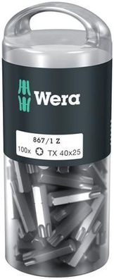 Wera 867/1 TORX® DIY 100, TX 40 x 25 mm, 100-teilig