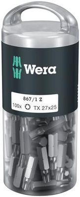 Wera 867/1 TORX® DIY 100, TX 27 x 25 mm, 100-teilig