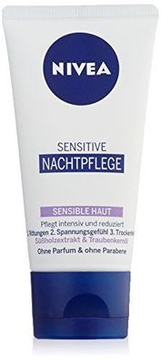 Nivea Sensitive Nachtpflege, für sensible Haut, 1er Pack (1 x 50 ml)