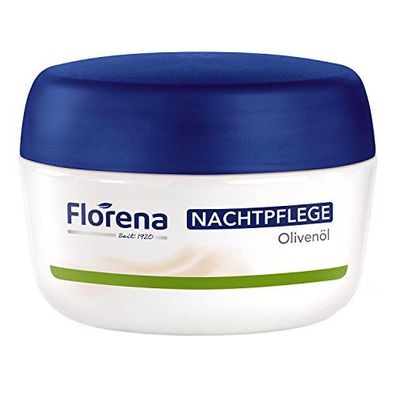 Florena Nachtpflege mit Olivenöl Feuchtigkeit für trockene Haut 50ml