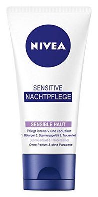 Nivea Sensitive Nachtpflege, 3er Pack (3 x 50 ml)
