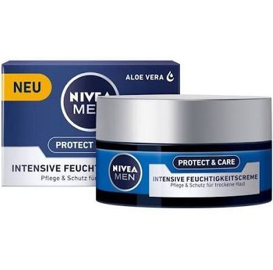 Nivea For Men Intensive Feuchtigkeitscreme Protect Care 50ml 3er Pack