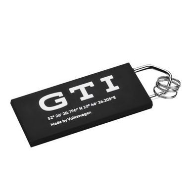 Schlüsselanhänger GTI, schwarz/ weiß