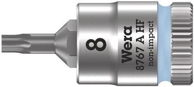 Wera 8767 A HF TORX® Zyklop Bitnuss mit 1/4"-Antrieb, mit Haltefunktion, TX 8 x 28 mm